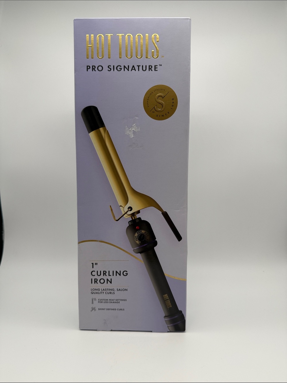Hot Tools Pro Signature 1" Gold Curling Iron